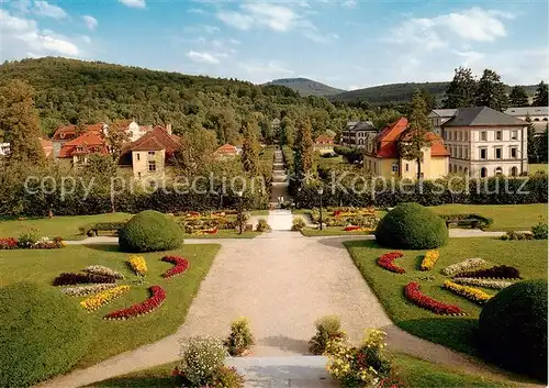 AK / Ansichtskarte  Bad_Brueckenau Kurgarten Blick vom Fuerstenhof Bad_Brueckenau