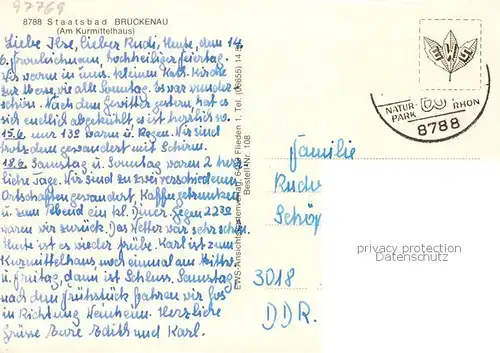 AK / Ansichtskarte  Bad_Brueckenau Am Kurmittelhaus Bad_Brueckenau