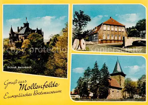 AK / Ansichtskarte 73842337 Mollenfelde Europaeisches Brotmuseum Schloss Berlepsch Kirche Mollenfelde