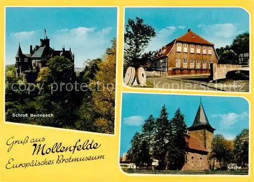 AK / Ansichtskarte 73842338 Mollenfelde Brotmuseum Schloss Berlepsch Kirche Mollenfelde