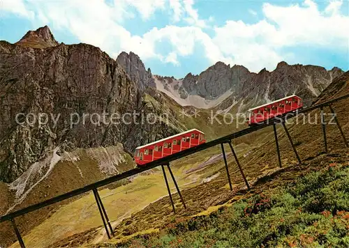 AK / Ansichtskarte Bergbahn Axamer Lizum Wagenkreuzung Kalkkoegel Tirol Hoadl Bergbahn