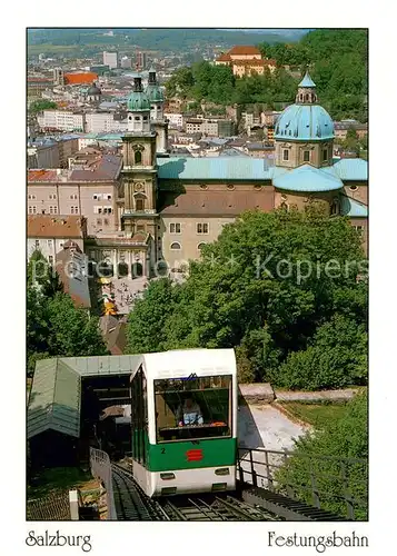 AK / Ansichtskarte Bergbahn Festungsbahn Salzburg  Bergbahn