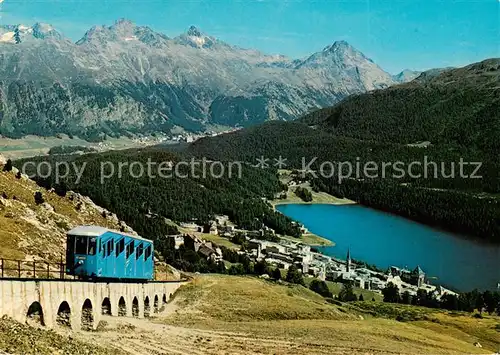 AK / Ansichtskarte Bergbahn St.Moritz Corviglia Bahn Bergbahn