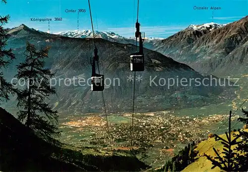 AK / Ansichtskarte Seilbahn_Cable Car_Telepherique Ifinger Seilbahn Meran  