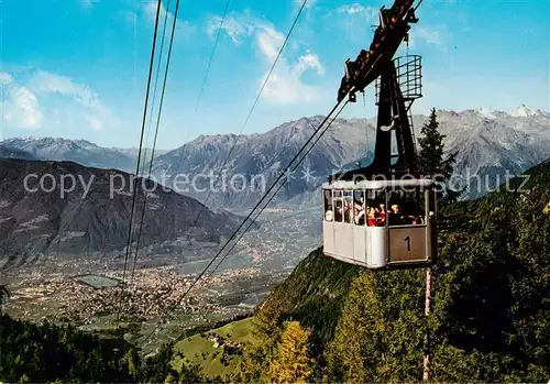 AK / Ansichtskarte Seilbahn_Cable Car_Telepherique Meran Ifinger Seilbahn  