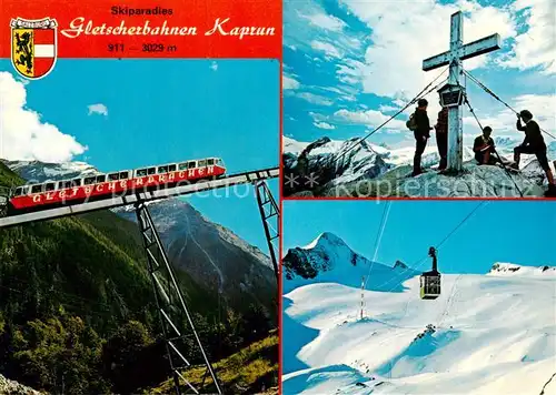 AK / Ansichtskarte Bergbahn Gletscherbahn Kaprun  Bergbahn