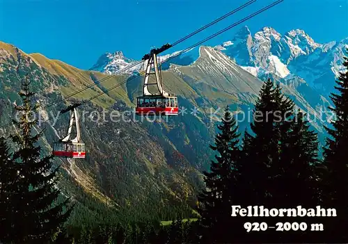 AK / Ansichtskarte Seilbahn_Cable Car_Telepherique Fellhornbahn Oberdorf Allgaeu 