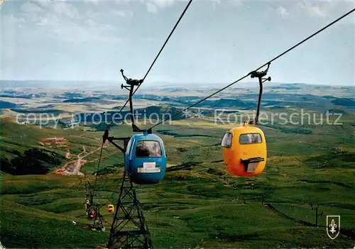 AK / Ansichtskarte Seilbahn_Cable Car_Telepherique L Auvergne Pittoresque Super Besse 