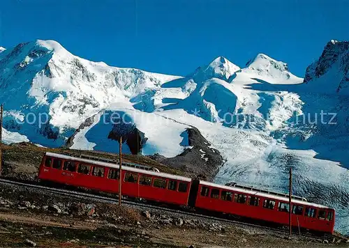 AK / Ansichtskarte Bergbahn Gornergratbahn Rottenboden Lyskamm Castor Pollux Bergbahn