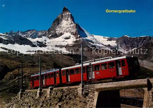 AK / Ansichtskarte Bergbahn Gornergratbahn Matterhorn Bergbahn