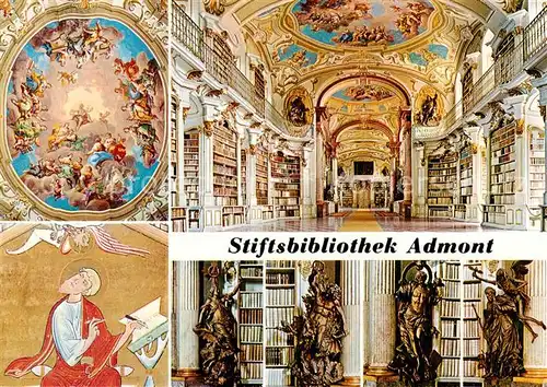 AK / Ansichtskarte Bibliothek_Library Stieftsbibliothek Admont  Bibliothek Library
