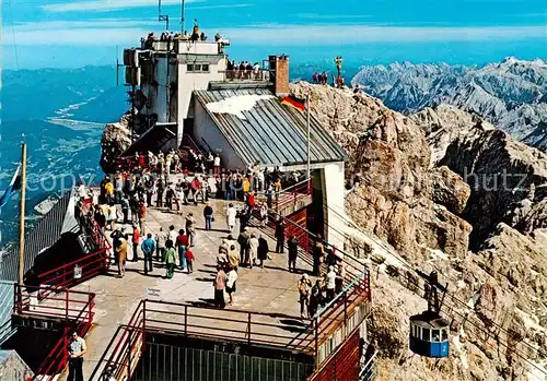 AK / Ansichtskarte Seilbahn_Cable Car_Telepherique Zugspitzengipfel  