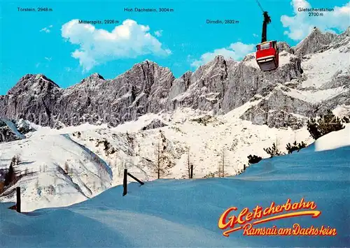 AK / Ansichtskarte Seilbahn_Cable Car_Telepherique Dachsteinsuedwaende  