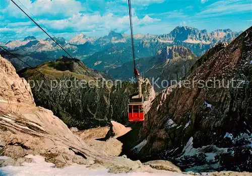 AK / Ansichtskarte Seilbahn_Cable Car_Telepherique Dolomiti Funivia della Marmolada  
