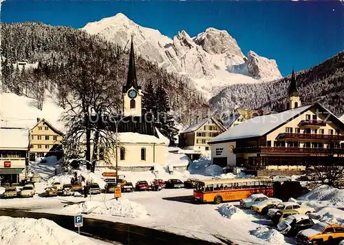 AK / Ansichtskarte Postbus Wildhaus Obertoggenburg Postplatz Schafberg  