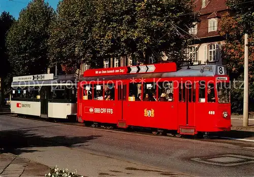 AK / Ansichtskarte Strassenbahn Basler Verkehrsbetrieb SBB  