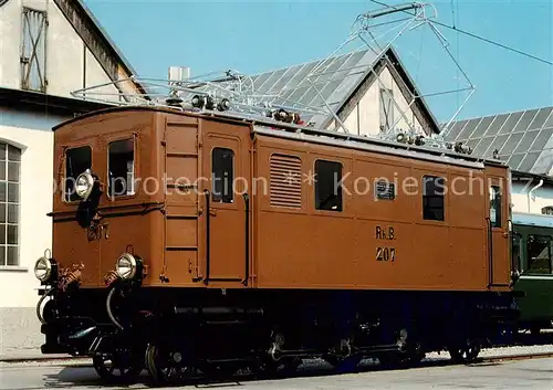 AK / Ansichtskarte Eisenbahn Rhaetische Bahn RhB Lokomotive Ge 2 4 207 Eisenbahn