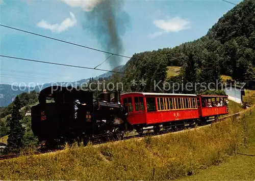 AK / Ansichtskarte Lokomotive Dampflokomotive Nr. 17 Vitznau Rigi Bahn 