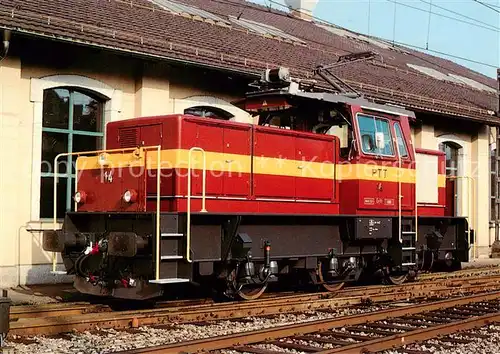 AK / Ansichtskarte Eisenbahn Schweizerische Post PTT Rangierlokomotive Ee 14 Eisenbahn
