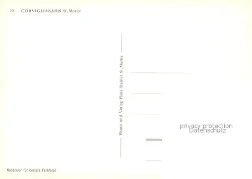 AK / Ansichtskarte Bergbahn Corvigliabahn St.Moritz Bergbahn