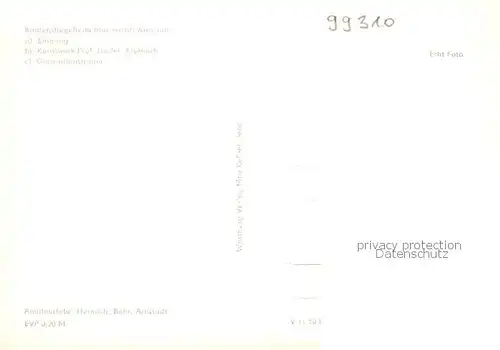 AK / Ansichtskarte Arnstadt_Ilm Kinderpflegeheim Marienstift Eingang Kunstwerk Prof Laufer Gottesdienstraum Arnstadt_Ilm