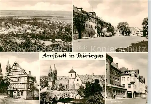 AK / Ansichtskarte Arnstadt_Ilm Panorama Ried Papiermuehle Liebfrauenkirche Erfurter Strasse Arnstadt_Ilm