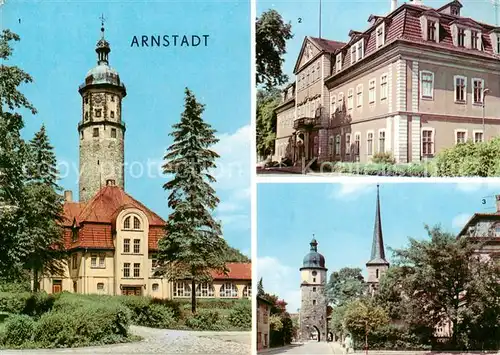 AK / Ansichtskarte Arnstadt_Ilm Neideckturm Schloss Riedtor Arnstadt_Ilm