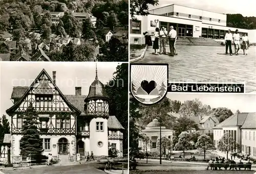 AK / Ansichtskarte Bad_Liebenstein Kurhaus Kulturhaus Postamt Brunnentempel mit Badehaus Bad_Liebenstein