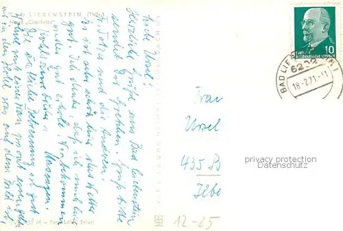 AK / Ansichtskarte Bad_Liebenstein Haus Charlotte Bad_Liebenstein