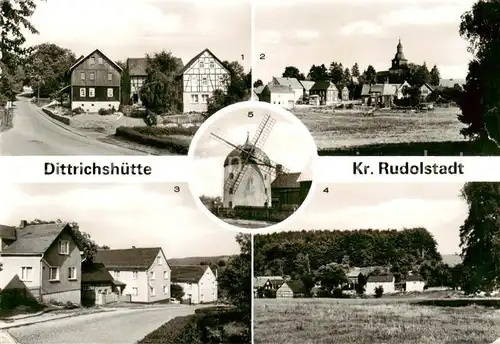 AK / Ansichtskarte Dittrichshuette Teilansicht uebersicht Ludwig Jahn Strasse OT Braunsdorf Windmuehle Dittrichshuette