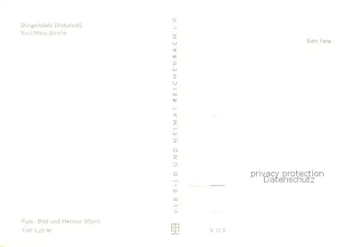 AK / Ansichtskarte Dingelstaedt_Eichsfeld Karl Marx Strasse Dingelstaedt_Eichsfeld