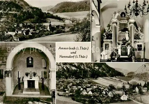 AK / Ansichtskarte Ammerbach Kirche Nennsdorf Kirche Orgel Panorama Ammerbach