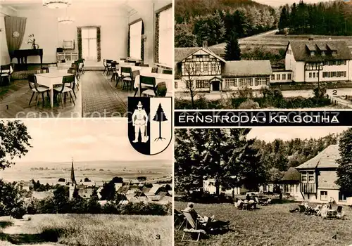 AK / Ansichtskarte Ernstroda FDGB Erholugsheim Otto Heller Gastraum Liegewiese Panorama 