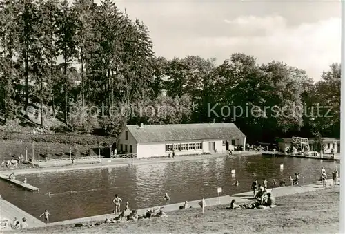 AK / Ansichtskarte Erlau_Thueringen Schwimmbad Erlau_Thueringen