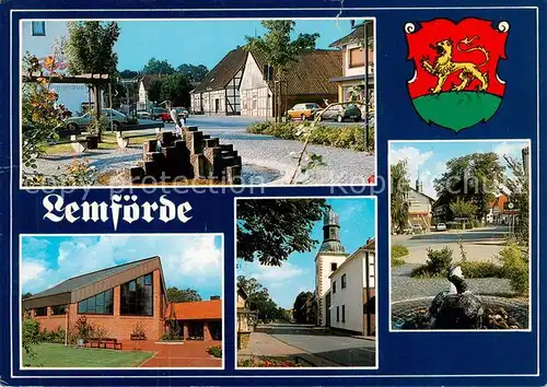 AK / Ansichtskarte Lemfoerde Ortspartien Schule Kirche Lemfoerde
