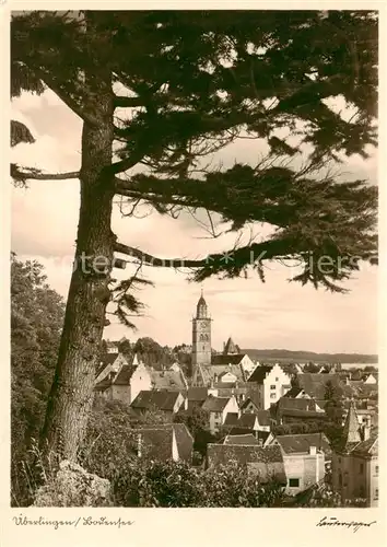 AK / Ansichtskarte ueberlingen_Bodensee Teilansicht mit Kirche ueberlingen Bodensee