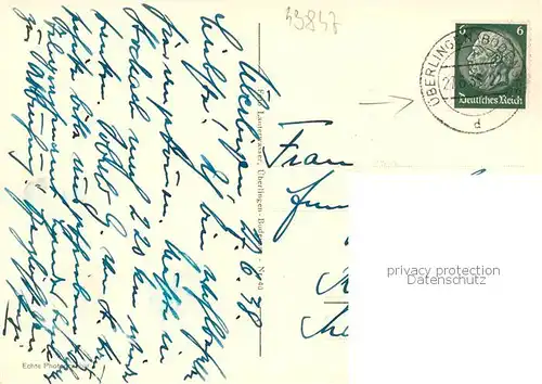 AK / Ansichtskarte ueberlingen_Bodensee Teilansicht mit Kirche ueberlingen Bodensee