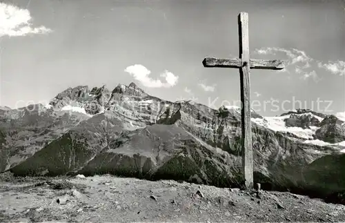 AK / Ansichtskarte Champery_VS Croix de Culet Dents du Midi et Ruan 