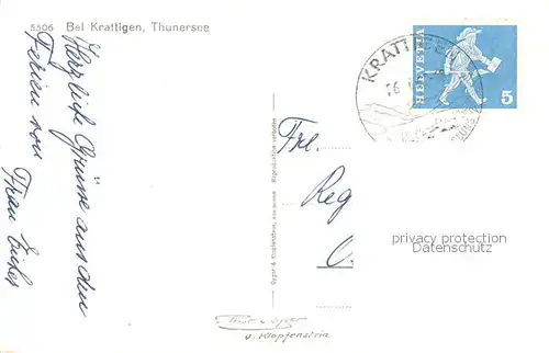 AK / Ansichtskarte Krattigen_BE Partie am Thunersee 