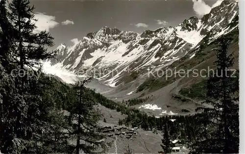 AK / Ansichtskarte Loetschental_VS Fafleralp mit Schienhorn 