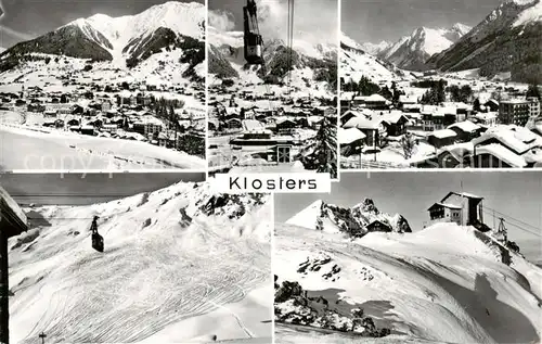 AK / Ansichtskarte Klosters_GR Teilansichten Seilbahn Klosters_GR