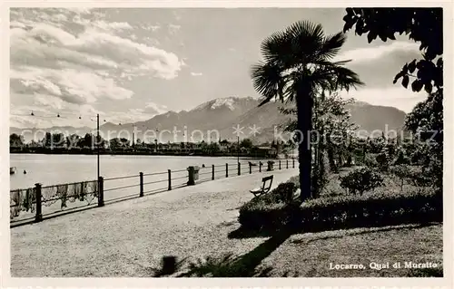 AK / Ansichtskarte Locarno_Lago_Maggiore_TI Quai di Muralto 