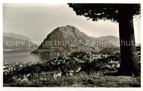 AK / Ansichtskarte Lugano_Lago_di_Lugano_TI Veduta generale 