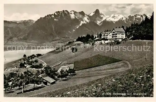 AK / Ansichtskarte Haltenegg_1040m_Thun mit Stockhorn 