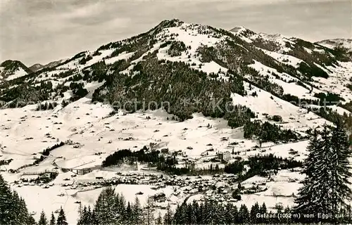 AK / Ansichtskarte Gstaad_BE Blick vom Eggli 