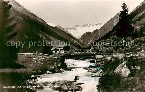 AK / Ansichtskarte Goeschenen_Goeschenen_UR Am Weg an der Goescheneralp Abfrutt 