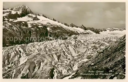 AK / Ansichtskarte Furka_2431m_UR Grimsel Rhonegletscher mit Naegelisgraetli 