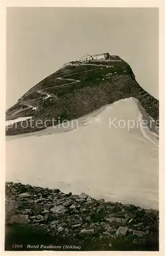 AK / Ansichtskarte Faulhorn_2683m_BE Hotel Faulhorn 