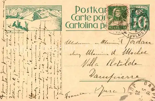 AK / Ansichtskarte Davos_GR Panorama Davos_GR