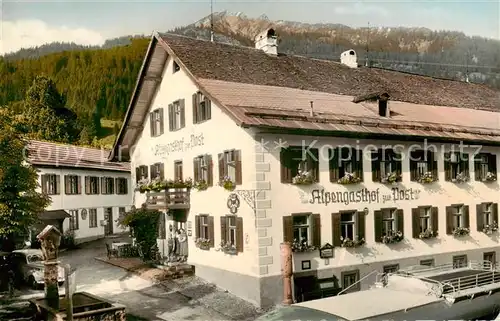 AK / Ansichtskarte Schattwald_Tirol_AT Alpengasthof zur Post 